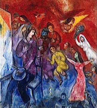 La aparición de la familia del artista contemporáneo Marc Chagall Pinturas al óleo